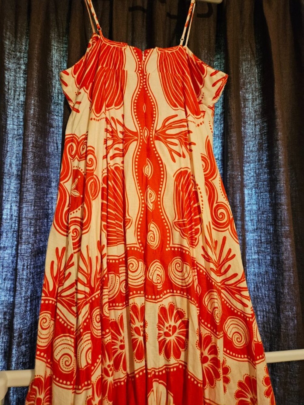 White Ainika Shell LENZING™ ECOVERO™ Euroflax™ Maxi Dress - Picture 7 of 9